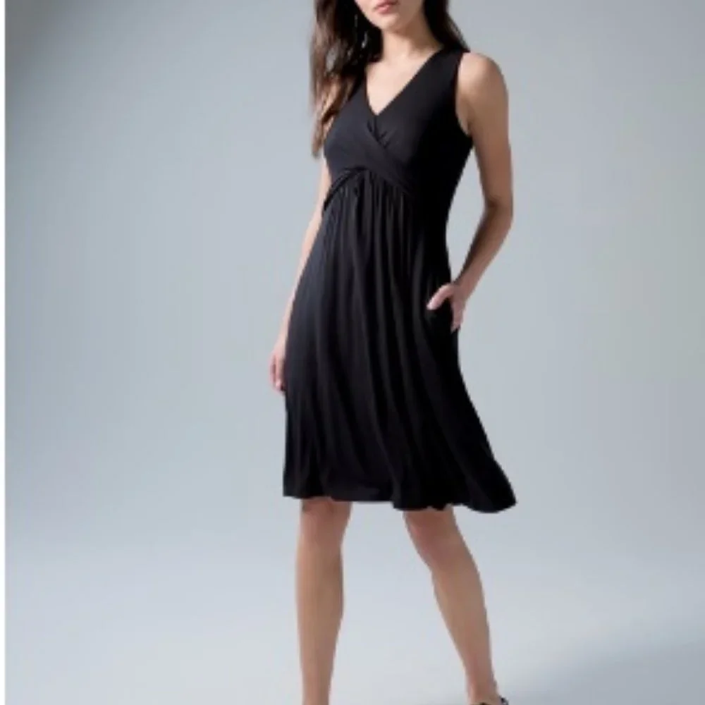 Soma Soft Jersey V-Neck Short Bra Dress Medium - Picture 1 of 11